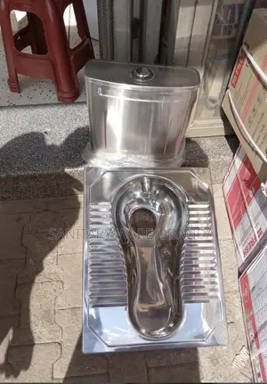 Metallic Toilet and Tank