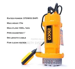 Ingco Submersible Pump Water 370W(0.5HP) SPC3708