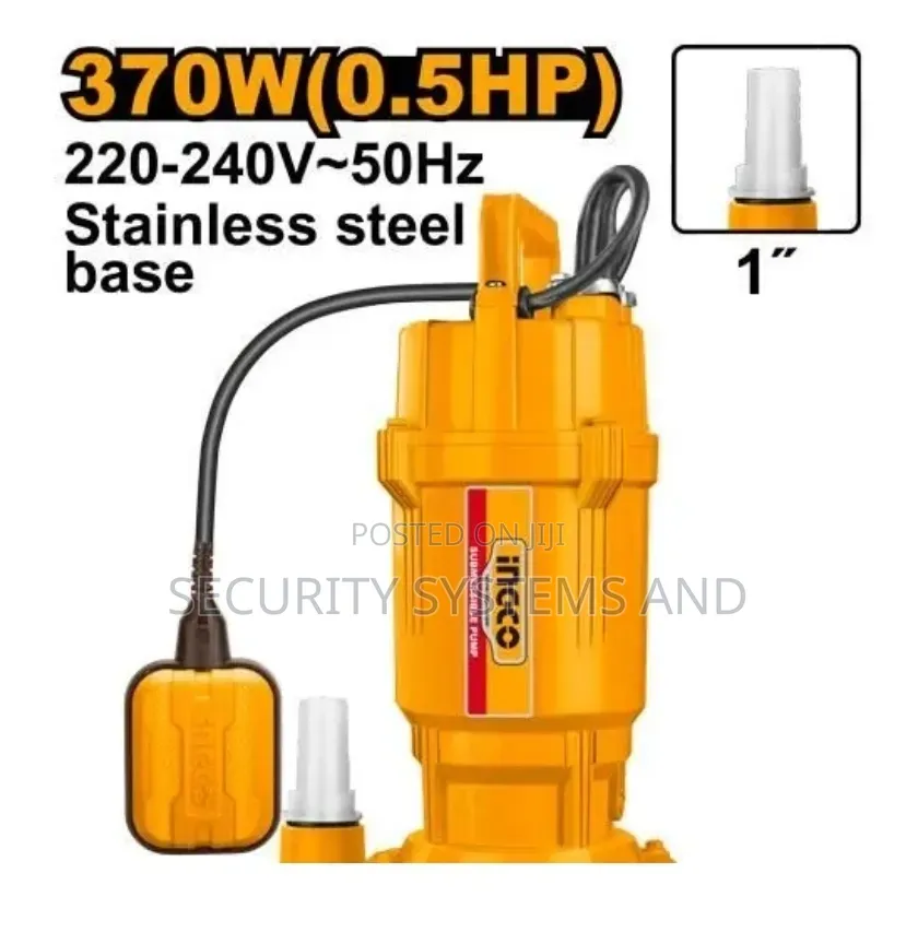 Ingco Submersible Pump Water 370W(0.5HP) SPC3708