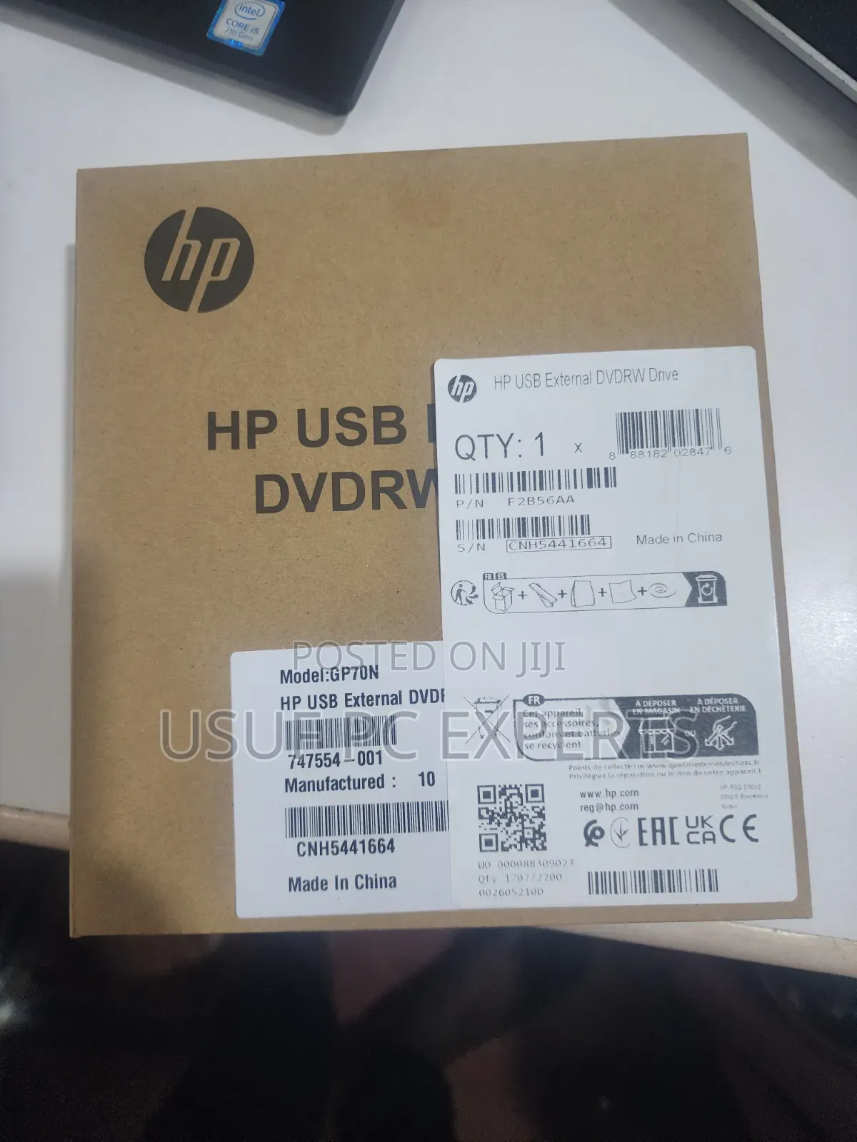 External USB DVD Writer HP