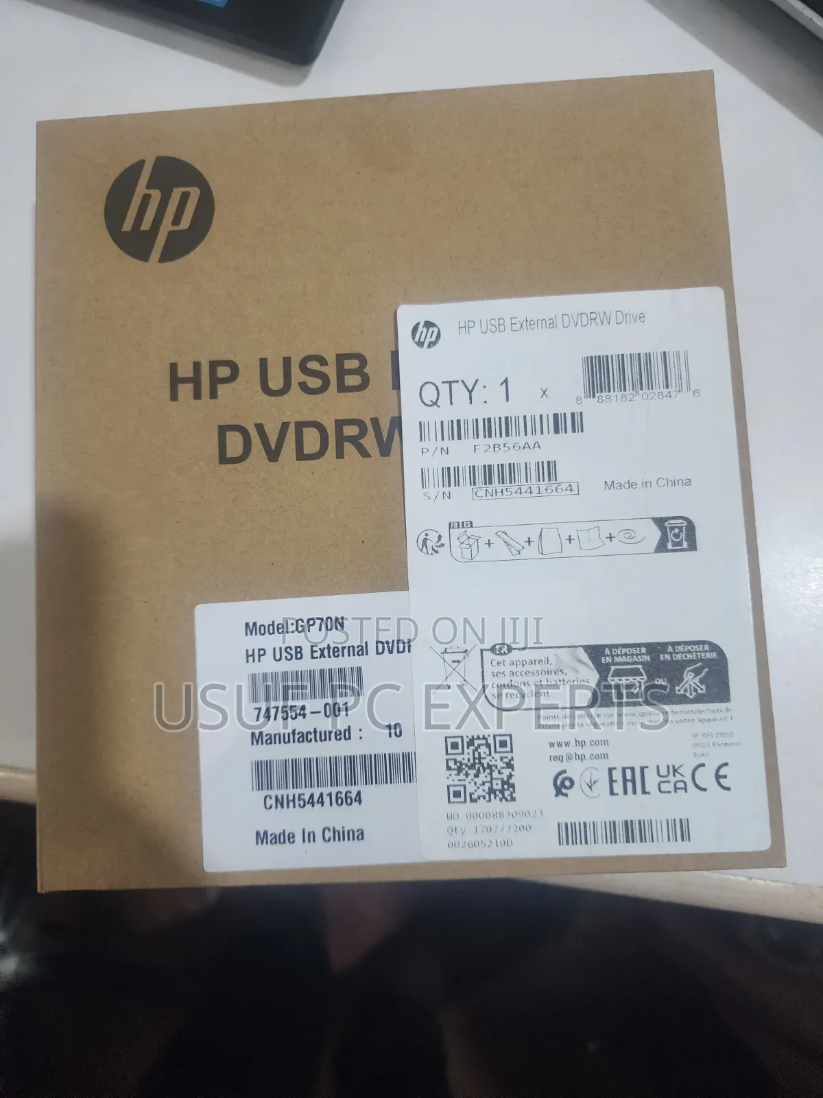 External USB DVD Writer HP