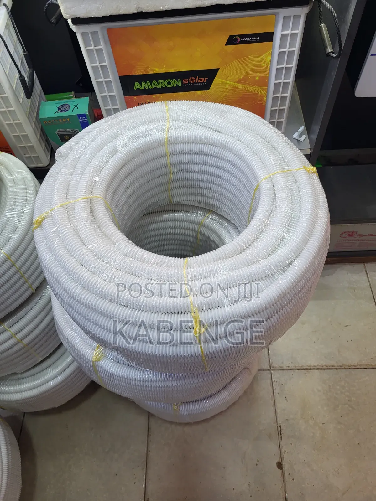 Flexible White Corrugated PVC Electrical Conduit Pipe Roll