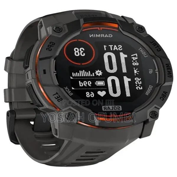 Garmin Instinct 3 50mm Solar Black With Charcoal Band