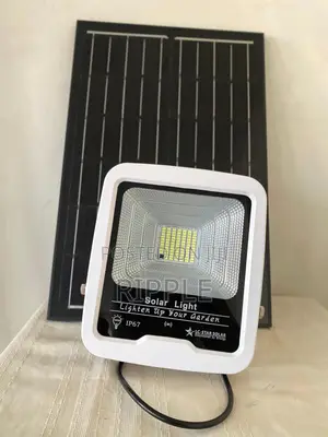 200W Solar Security Flood Light With Panel & Remote