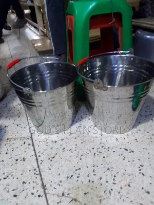1pcs Stainless Steel Buckets 10litres