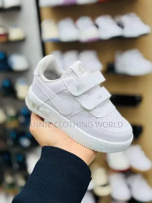 Tripple White Double Velcro Clear AIR Sole School Shoes Turkey