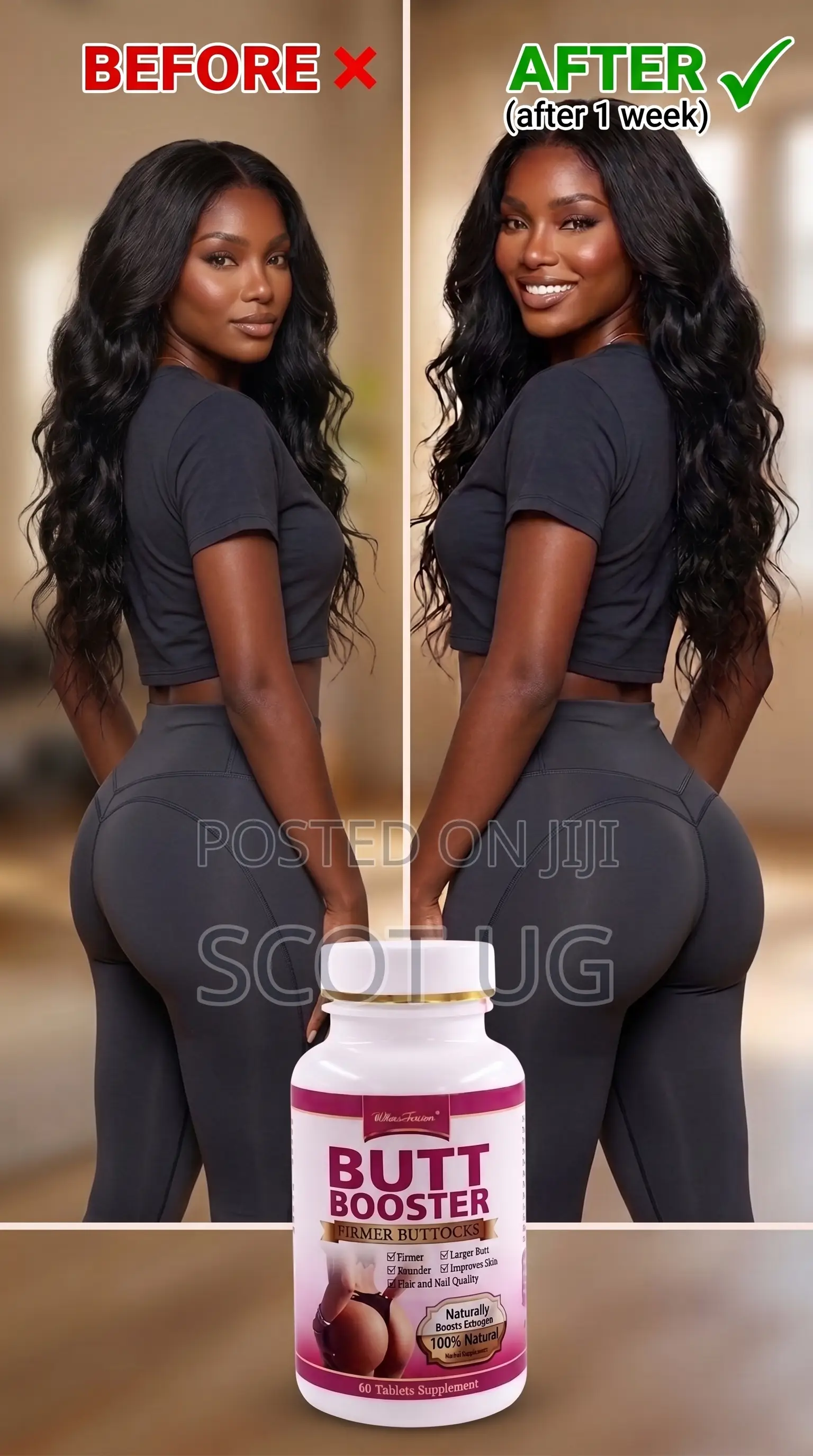 Butt and Hips Booster Firmer - Natural Curve Enhancement Supplement