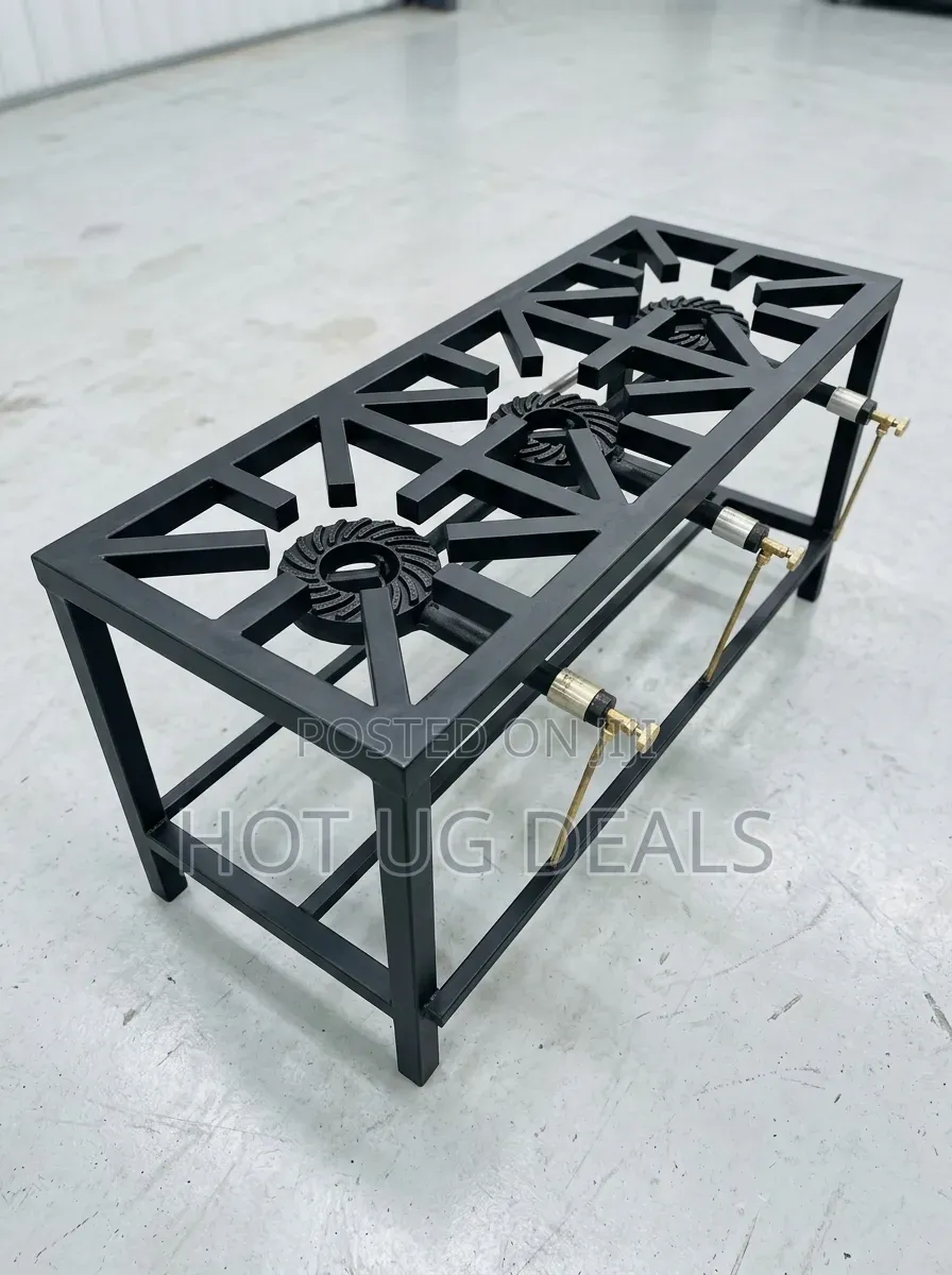 Heavy Duty Triple Burner Industrial Gas Cooker
