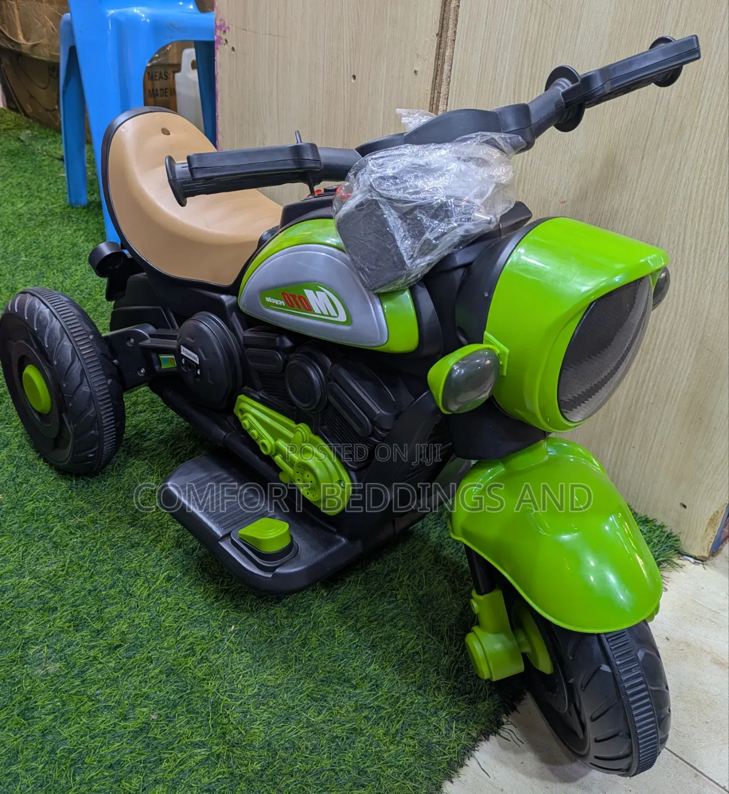 Oto Rechargeable Motorcycle Green 1 to 4 Years