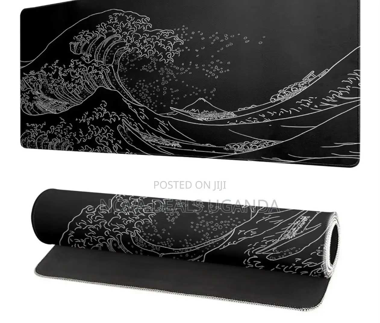 Brecoy Japanese Sea Wave Large Gaming Mouse Pad 3mm Thick
