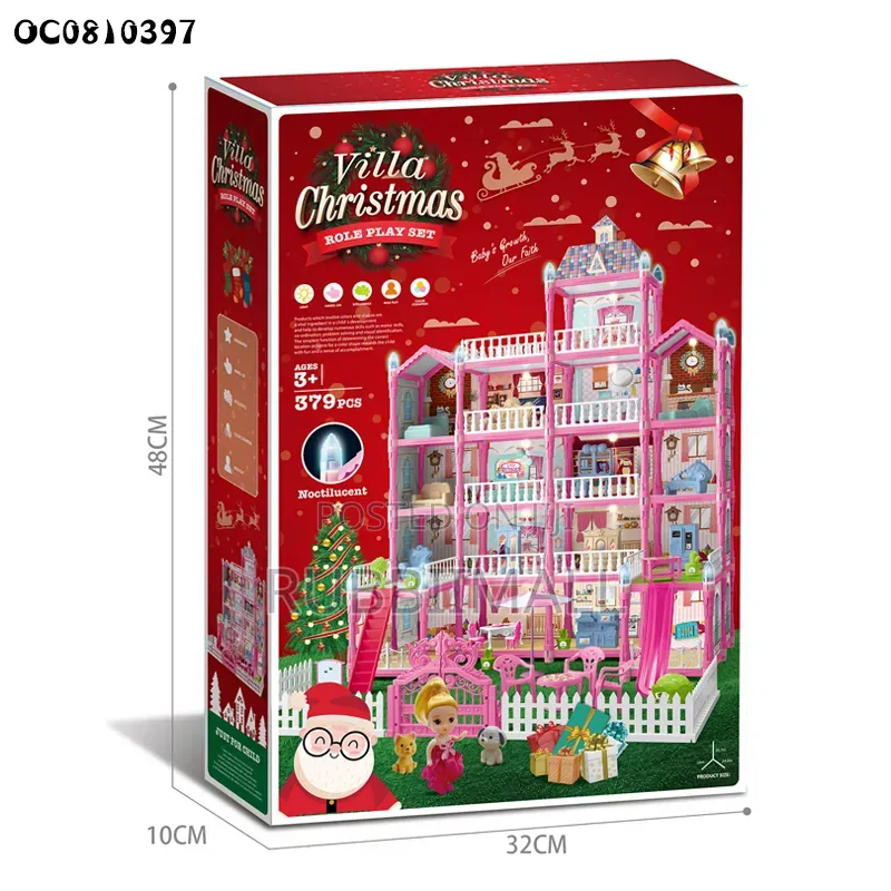Kids Villa Christmas Role Play Set ~ 379 PCS