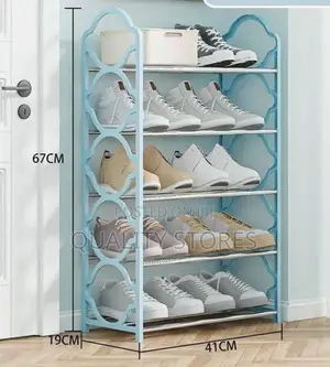 Five Tier Luxury Shoe Rack Green