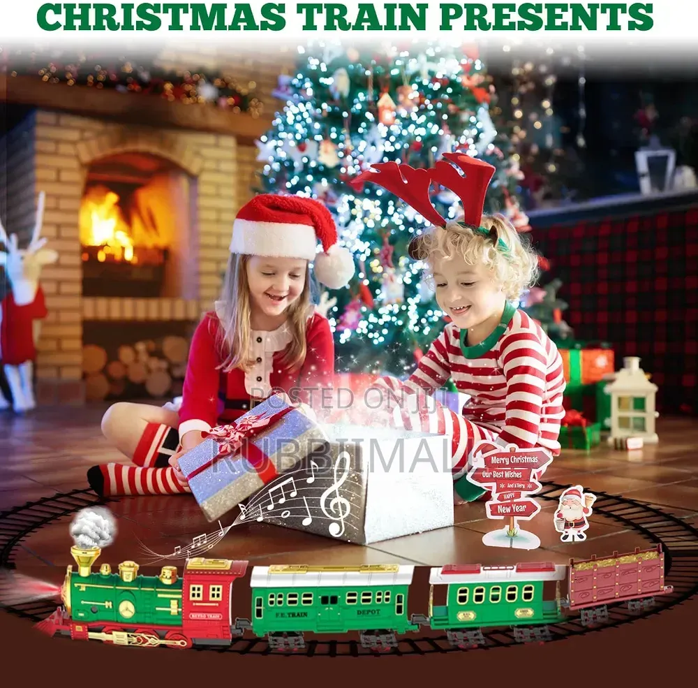 Kids Retro Train Model Electric Steam Train(Battery Operated)