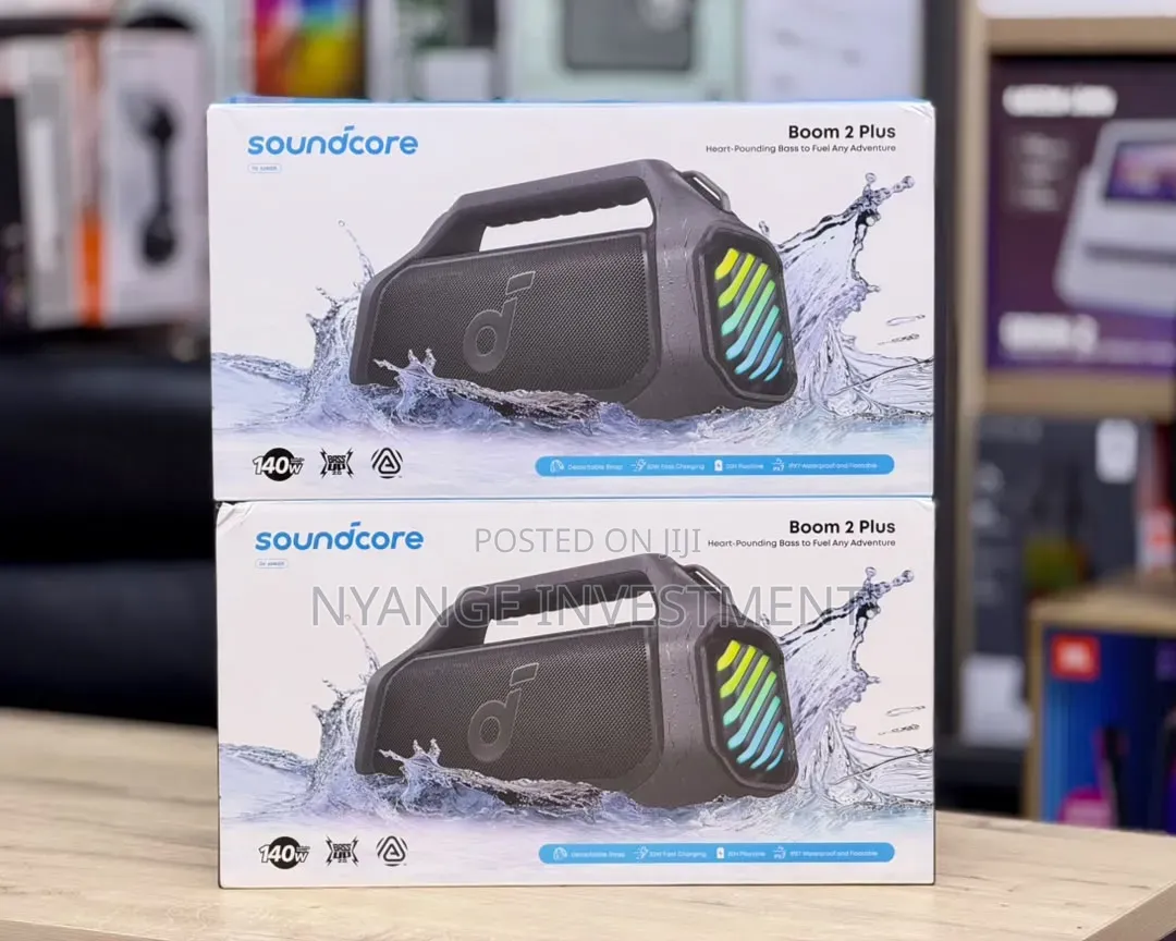 Anker Soundcore Boom 2 Plus Portable Bluetooth Speaker, 140W RMS