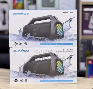 Anker Soundcore Boom 2 Plus Portable Bluetooth Speaker.