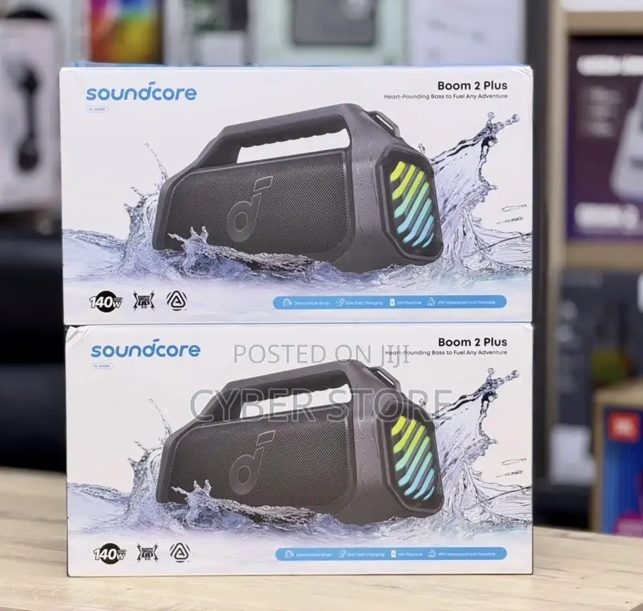 Anker Soundcore Boom 2 Plus Portable Bluetooth Speaker.