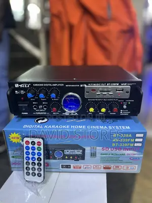 BT-338FM 80W High-Quality Audio Amplifier – Dual Microphone Inputs