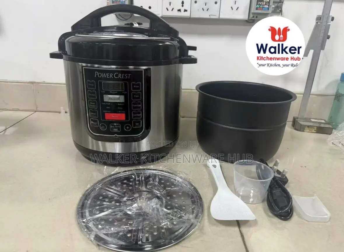 3 Plug 7.0L Power Crest Electric Pressure Cooker With a Steamer Plate