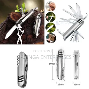 11-in-1 Stainless Steel Multi-Purpose Pocket Knife & Survival Tool Set
