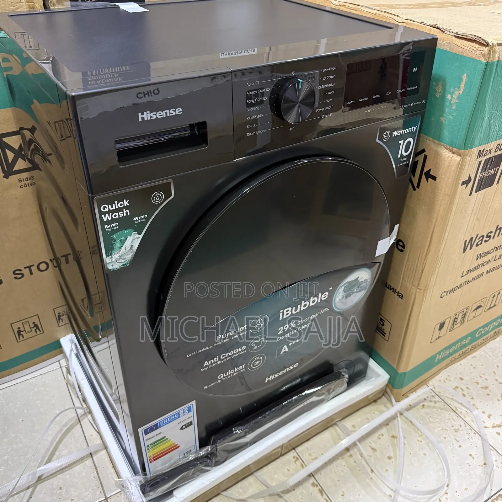 Hisense 9kg Front Loader Washing Machine