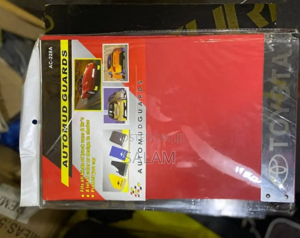Universal Toyota Mud Flaps / Mud Guards Set – Red & Black (Brand New)