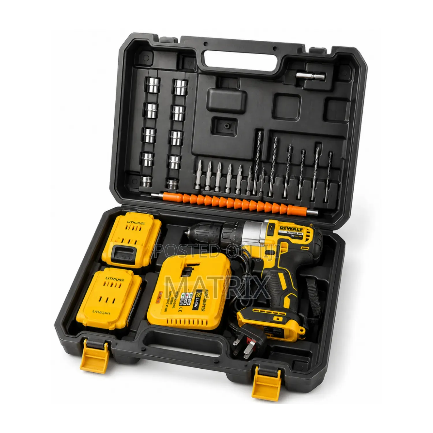36V Cordless Rechargeable Drill Machine Kit With 2 Batteries