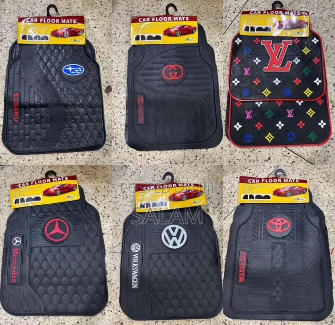​Universal Branded Car Floor Mats Set – Toyota, Mercedes, Subaru,