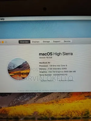 Laptop Apple MacBook 4GB Intel Core i5 SSD 140GB