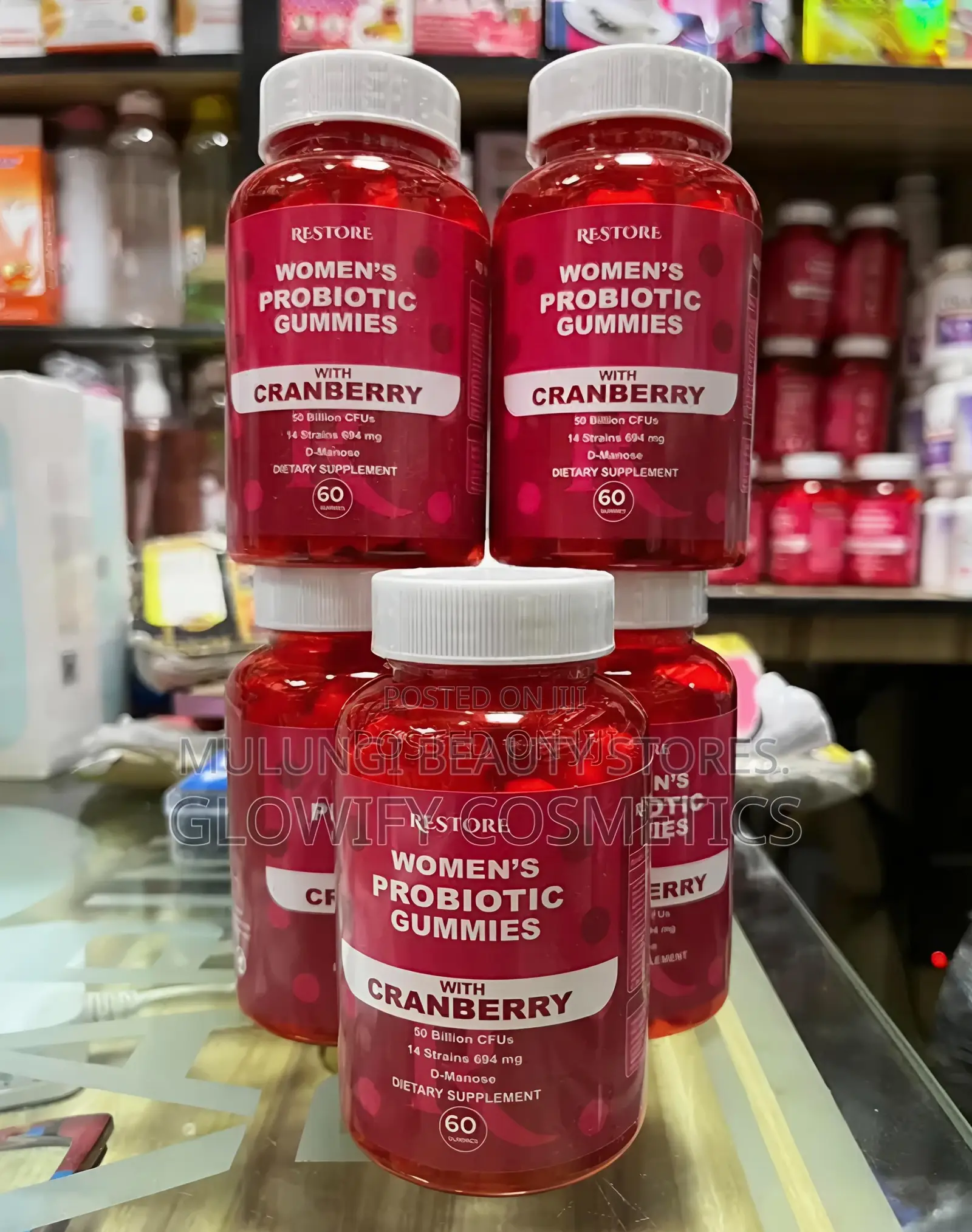 Women's Probiotic Gummies (60 Count), a Dietary Supplement