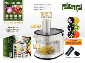 Brand New DSP 3-in-1 Electric Salad Maker & Vegetable Chopper KM5069