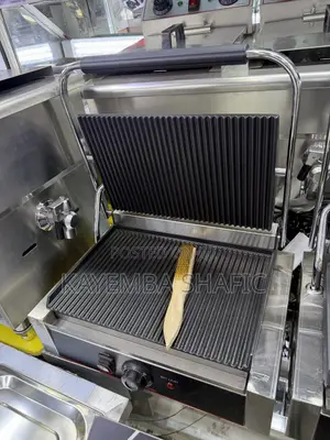 Commercial Panini Press Grill Single Contact Sandwich Maker Shawarma