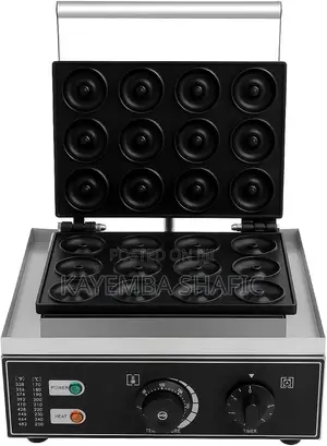 Commercial 12-Hole Electric Mini Donut Maker Machine - Brand New