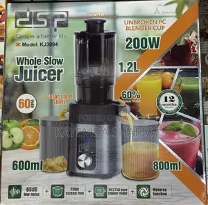 DSP Whole Slow Juicer 200W Cold Press Machine (Model KJ3084)
