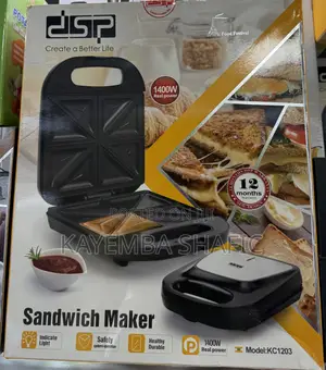Brand New DSP 1400W 4-Slice Sandwich Maker - Model KC1203