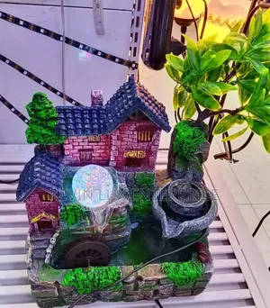 Twin Cottage Tabletop Water Fountain