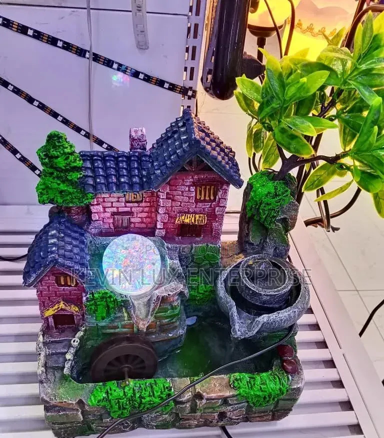 Twin Cottage Tabletop Water Fountain