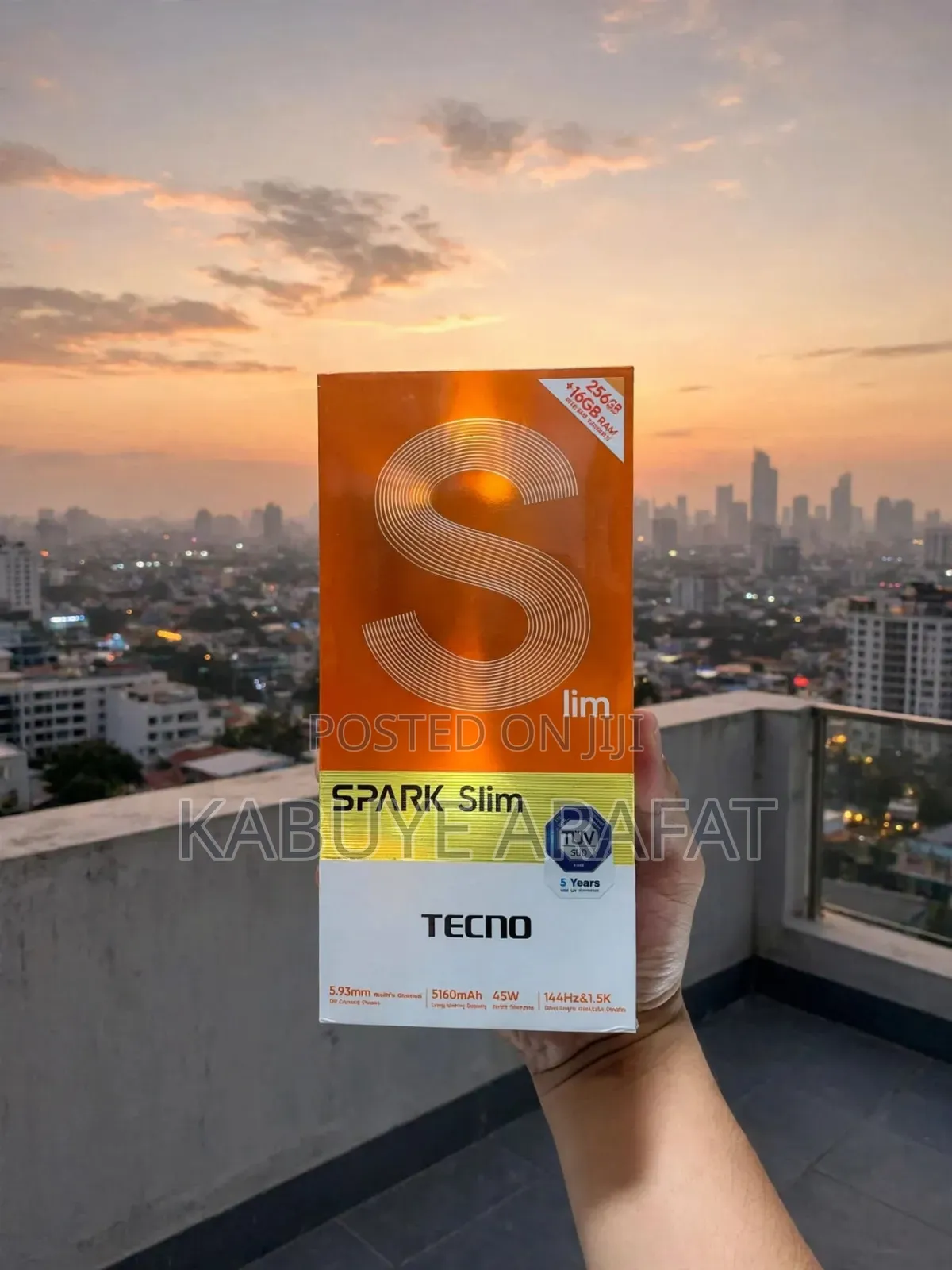 New Tecno Spark Slim 256 GB Black