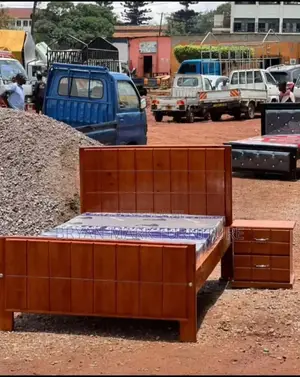 Tile Board Bed Well Made and Finished in Musambya Wood Type
