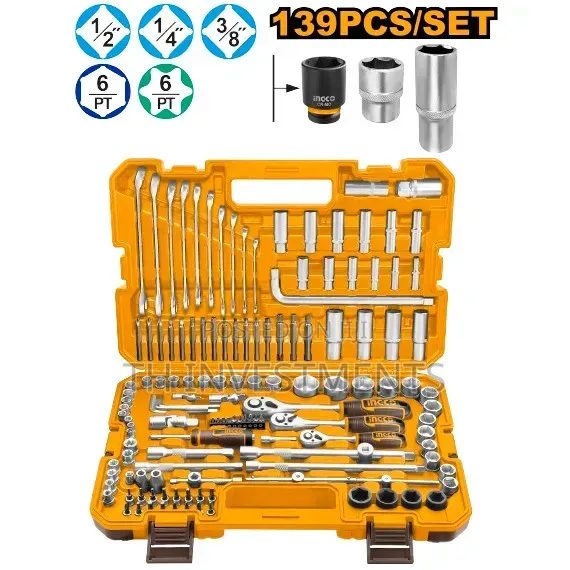 CO 139PCS Combination Tool Set Ratchet Socket Kit HKTHP21391 IHT