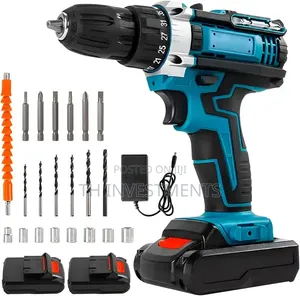 21V Cordless Drill Set, 45 Nm Torque, Cordless Drill, 25 Torque