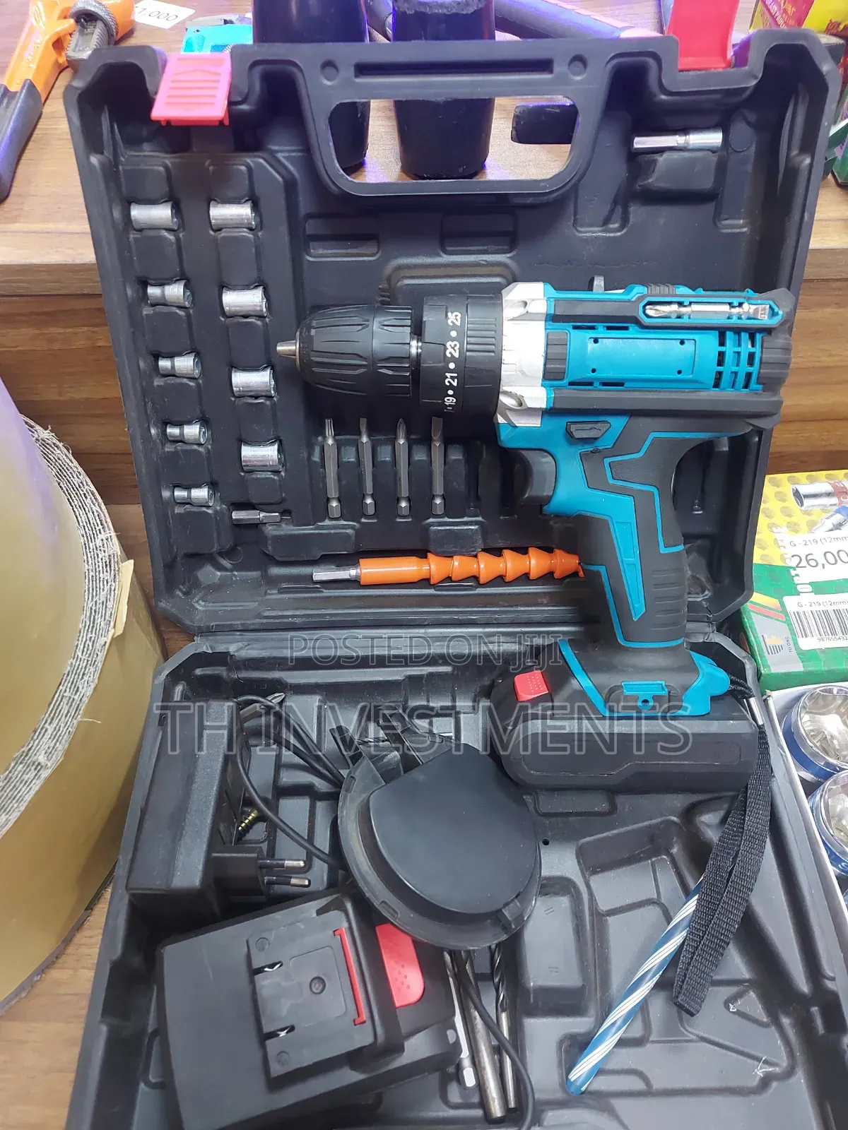 21V Cordless Drill Set, 45 Nm Torque, Cordless Drill, 25 Torque
