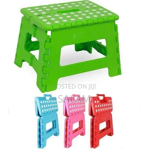 Portable Foldable Step Stool – Lightweight Plastic Folding Chair
