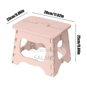 Portable Foldable Step Stool – Lightweight Plastic Folding Chair