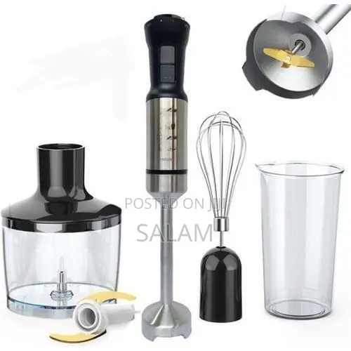 4 in 1 Powerful Hand Blender - Black,Silver