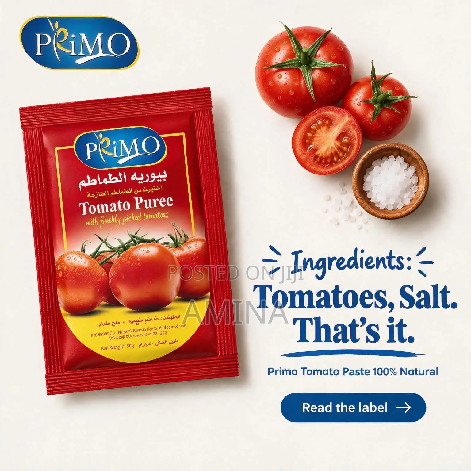 Primo Tomato Paste Sachet Box