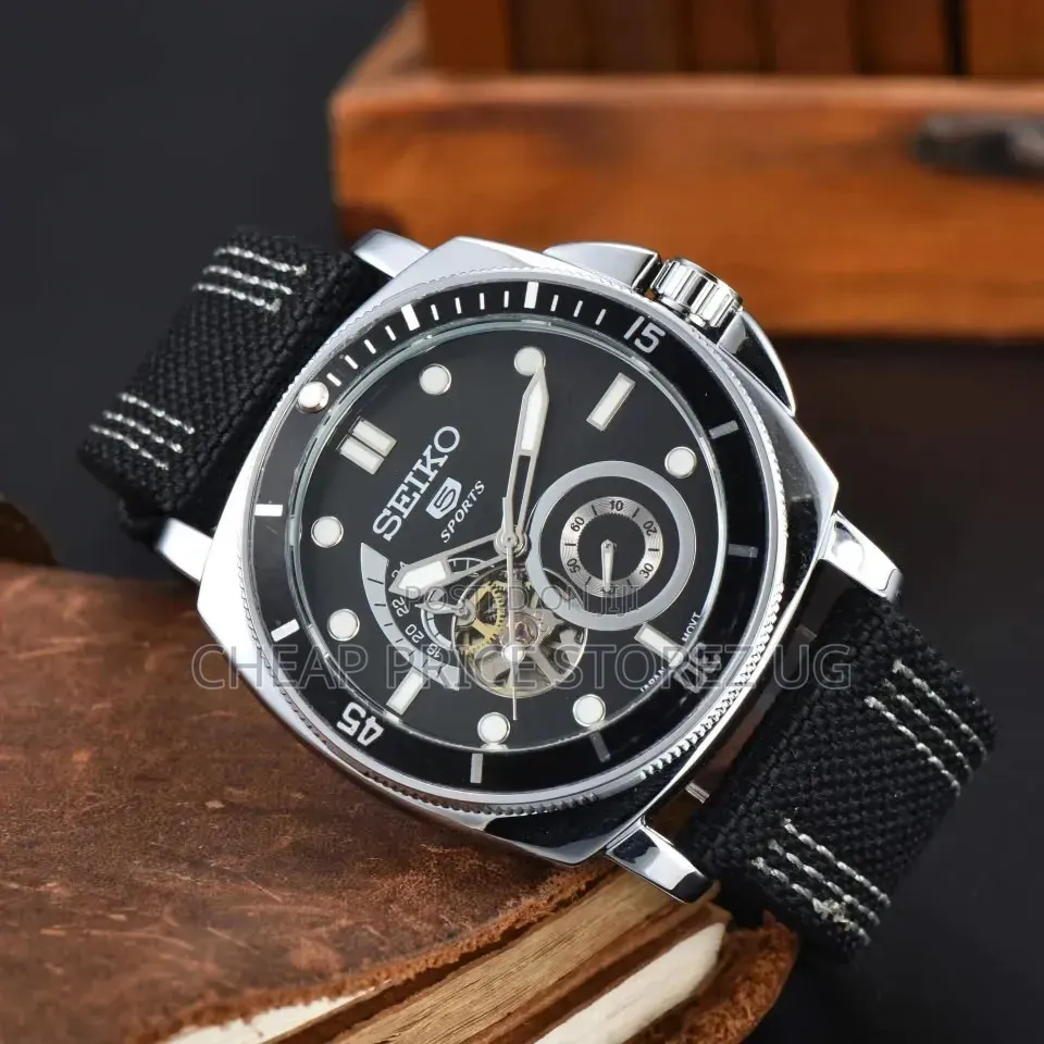 Seiko Tourbillion Automatic Watch Black