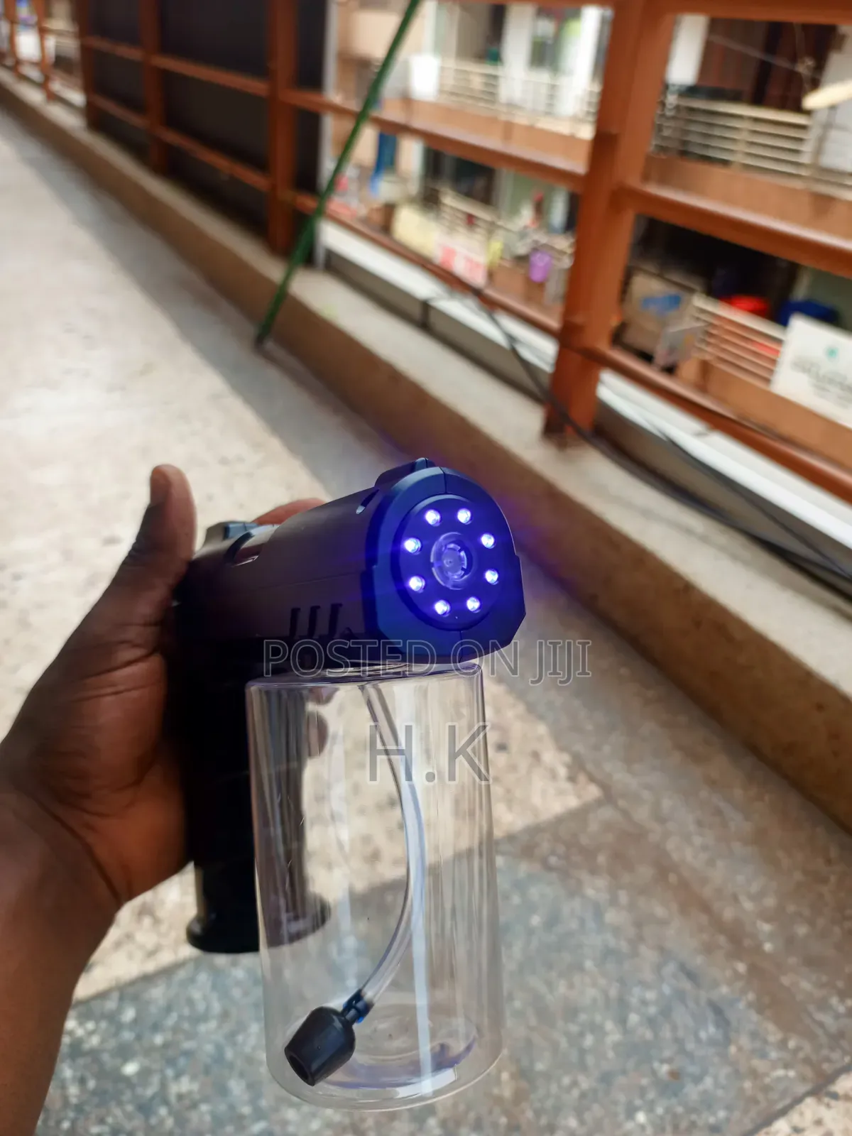 Barber After Shave Cordless Gun Automatic Sprayer Gun With Blue Light