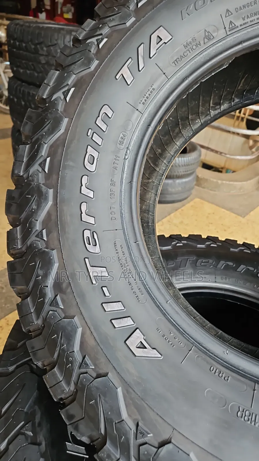 285/70r17 Bf Goodrich Used Tyres