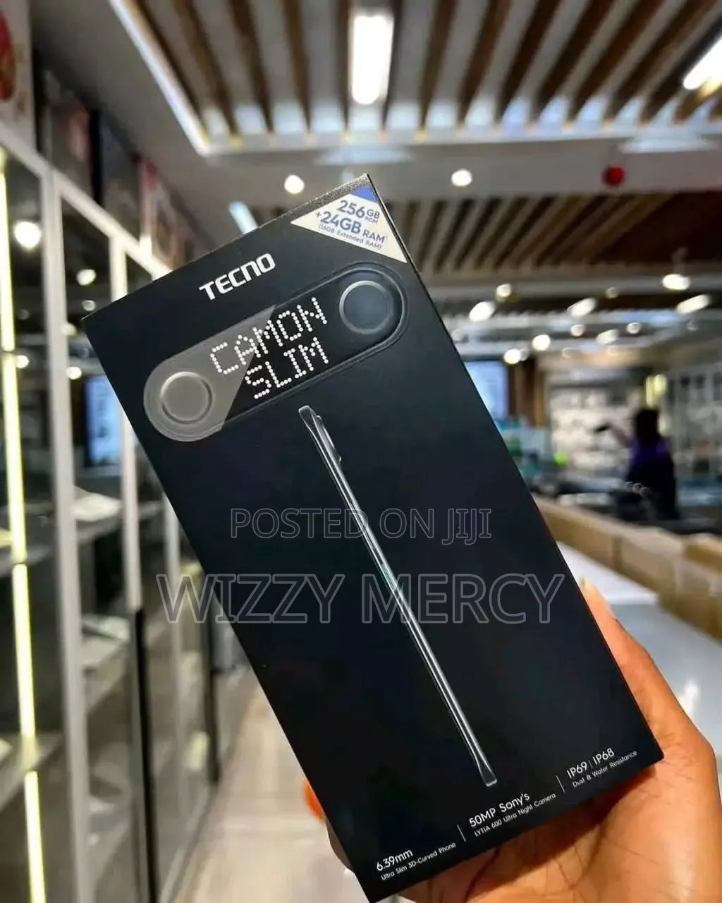 New Tecno Camon Slim 256 GB Black