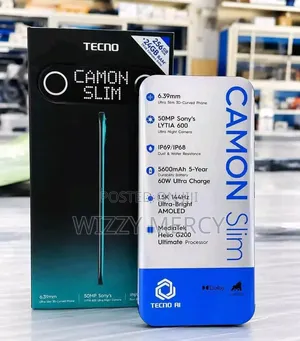 New Tecno Camon Slim 256 GB Black